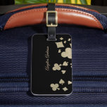 グリッターカジノ名刺 ラゲッジタグ<br><div class="desc">グリッターカジノビジネスカードの荷物タグ古典的なフェイクグリッターカードのシンボルのイメージ。</div>