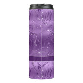 グリッターカスタムチックラグジュアリーパープルシルバー タンブラー (裏面)