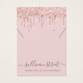 グリッターカスタムドリップイヤリングネックレスディスプレイ (正面)