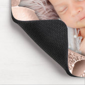 グリッターカスタムフォトスイートベビーガールボーイバラ マウスパッド (コーナー)