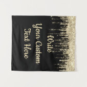 グリッターカスタム記念写真ブース背景 タペストリー (正面(横))