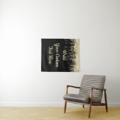 グリッターカスタム記念写真ブース背景 タペストリー (インサイチュ(横))