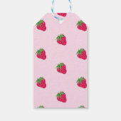 グリッターカッコいいストロベリーピンク ギフトタグ (裏面)