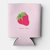 グリッターカッコいいストロベリーピンク 缶クーラー (正面)