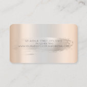 グリッターカップケーズシルバーブラシストローク 名刺 (裏面)