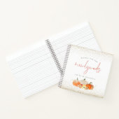 グリッターカボチャが新婚ゲストブックを希望 ノートブック (内部)