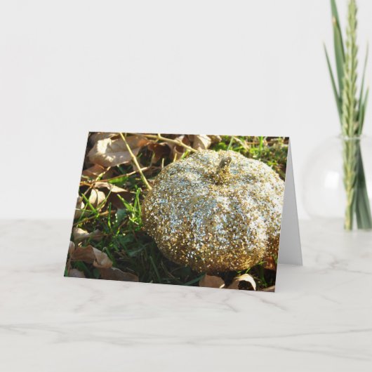 グリッターカボチャ カード (正面)