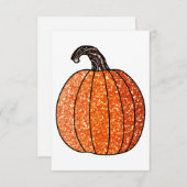 グリッターカボチャ サンキューカード (正面/裏面)