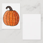 グリッターカボチャ ノートカード (正面/裏面)