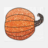 グリッターカボチャ フリースブランケット (正面(横))