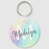 グリッターカラフルグラマかわいらしラス キーホルダー (正面)