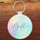 グリッターカラフルグラマかわいらしラス キーホルダー (正面)