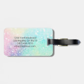 グリッターカラフルグラマかわいらしラス ラゲッジタグ (裏面横)