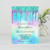 グリッターカラフルドリップイリジリーデンセニーラ 招待状 (スタンド正面)