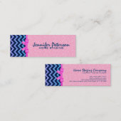 グリッターカラフルブルーシボロンピンクダンカスパー2a スキニー名刺 (正面/裏面)