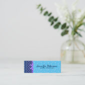 グリッターカラフルブルーシボロンブルーダンパスタ2a スキニー名刺 (スタンド正面)