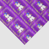 グリッターカラフルユニコーンパープル 薄葉紙 (詳細)