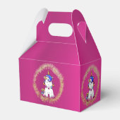 グリッターカラフルユニコーンピンク誕生日 フェイバーボックス (裏面サイド)