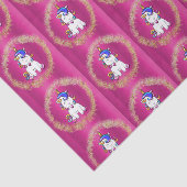 グリッターカラフルユニコーンピンク 薄葉紙 (詳細)