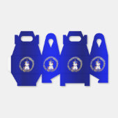 グリッターカラフルユニコーンブルー誕生日 フェイバーボックス (折り畳みなし)