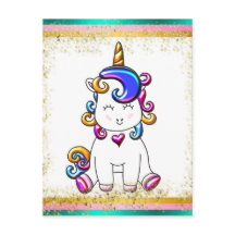 グリッターカラフルユニコーン誕生日