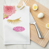 グリッターカラフルユニコーン キッチンタオル (四つ折り)