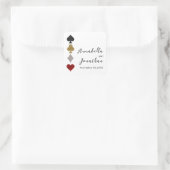 グリッターカードゲームラスベガス結婚カジノ スクエアシール (バッグ)