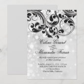 グリッターカーリキュエ on 擬似金属ボケ銀 招待状 (正面/裏面)