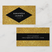 グリッターガロスタイリッシュービジネスカード 名刺 (正面/裏面)