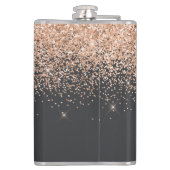 グリッターガーリーのモダン30歳の誕生日 フラスク (裏面)