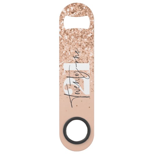 グリッターガーリースパモダンークル21誕生日パーティー  スピード栓抜き (正面)