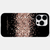 グリッターガーリースパークルスウィート16赤面ピンク Case-Mate iPhoneケース (裏面 (横))