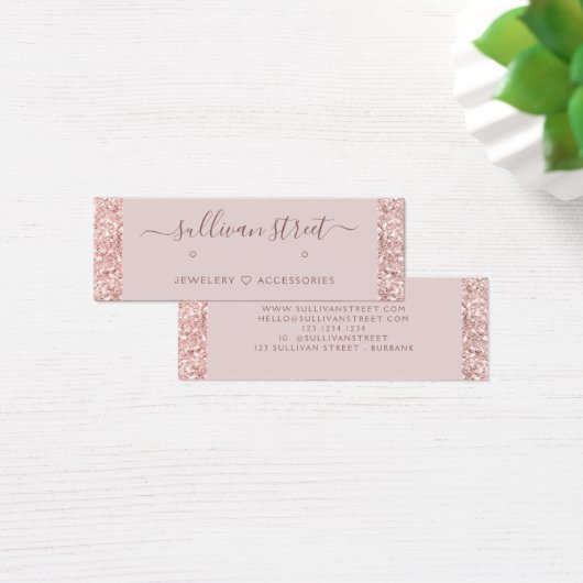 グリッターガーリードリップイヤリングジュエリー表示カード (デスク)