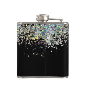 グリッターガーリー名前をカスタムする図 フラスク (裏面)