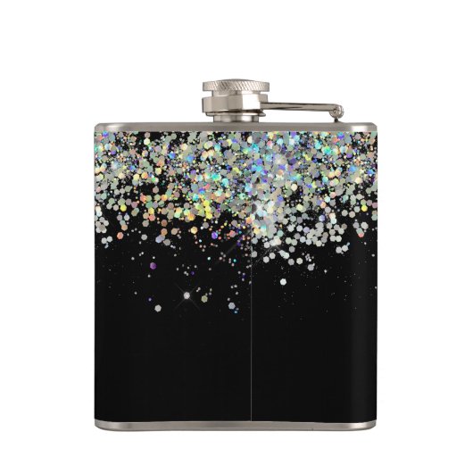 グリッターガーリー名前をカスタムする図 フラスク (裏面)