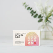 グリッターガーリー美しいネイルサロンロイヤリティカード 名刺 (スタンド正面)