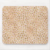 グリッターガーリー金ゴールド桃豹紋 マウスパッド (正面)