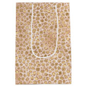 グリッターガーリー金ゴールド桃豹紋 ミディアムペーパーバッグ (裏面)