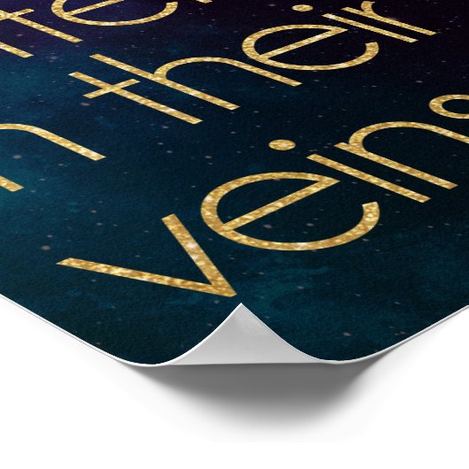 グリッターガール引用文 ポスター (角)