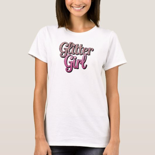 グリッターガール Tシャツ (正面)