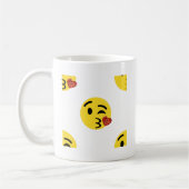 グリッターキス絵文字 コーヒーマグカップ (左)