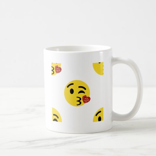 グリッターキス絵文字 コーヒーマグカップ (右)