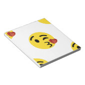 グリッターキス絵文字 ノートパッド (アングル)