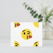 グリッターキス絵文字 ポストカード (スタンド正面)