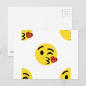 グリッターキス絵文字 ポストカード (正面/裏面)