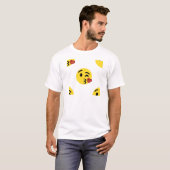 グリッターキス絵文字 Tシャツ (正面フル)