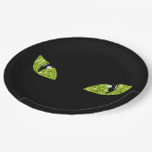 グリッターキャットアイズハロウィーン ペーパープレート (アングル)