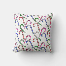 グリッターキャンディーケーン模様 クッション