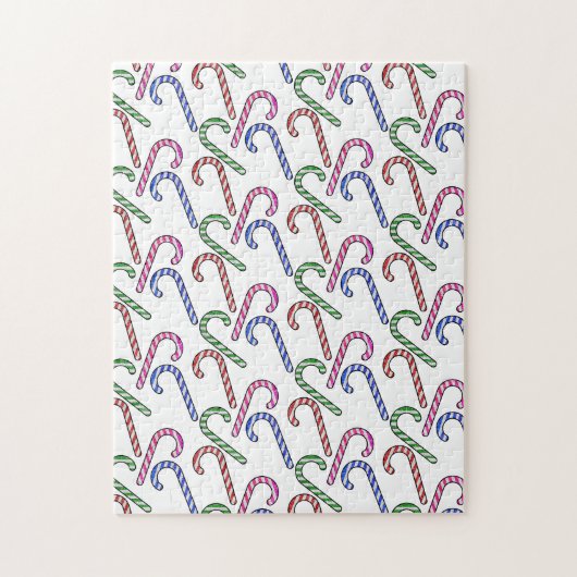 グリッターキャンディーケーン模様 ジグソーパズル (縦)