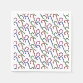 グリッターキャンディーケーン模様 スタンダードカクテルナプキン